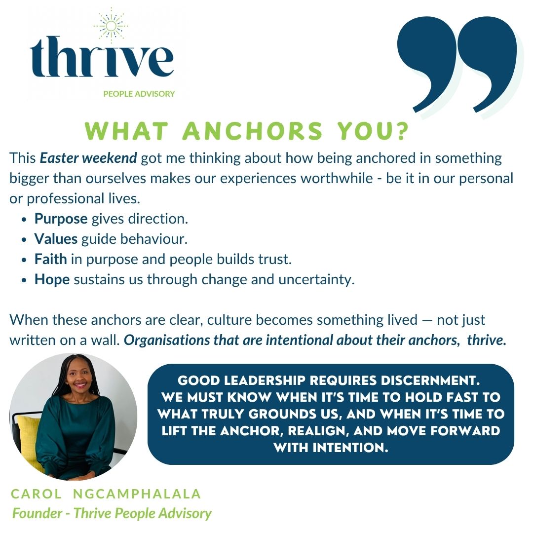 What anchors you?